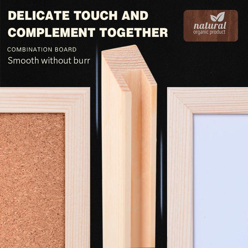 1PC 30x40cm Message Cork Board with Wood Frame Combination Bulletin Magnetic Marker Whiteboard And Drawing Board for Home Office