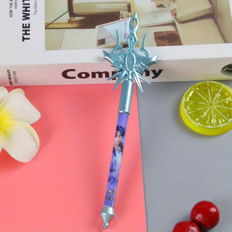 

Back To School Season 100Pcs 0.5mm Novelty Creative Trident Shape Black Neutral Pen, Suitable for School&Office Writing Pen Stationery Supplies, Journ 100Pcs