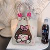 Versatile Large Knitted Handbag with Hollow-Out Flower Pattern