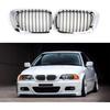 Front Bumper Kidney Grill Compatible with BMW 3 Series 1999-2002 E46 M3 323 I/is 325Ci 328 I/is/Ci 330Ci 2 Doors Grilles