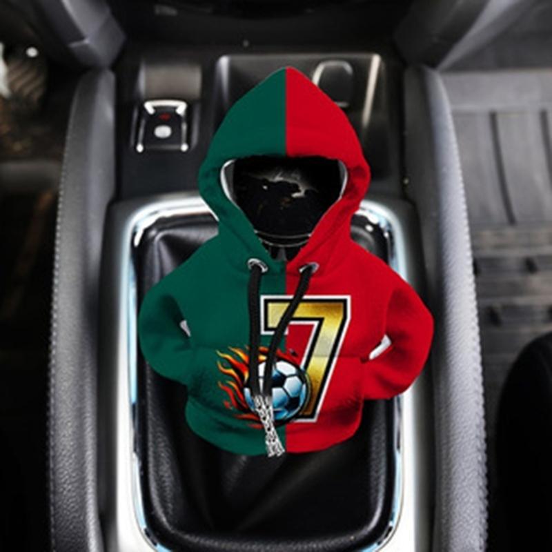 Universal Hoodie Gear Shifter Cover Car Stick Shifter Knob Cover Protectors Sweatshirt Cover for Manual Automatic Car