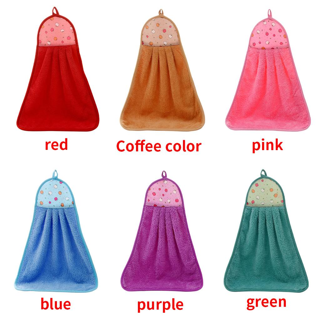 Coral Velvet Bathroom Supplies Soft Hand Towel Absorbent Cloth Dishcloths