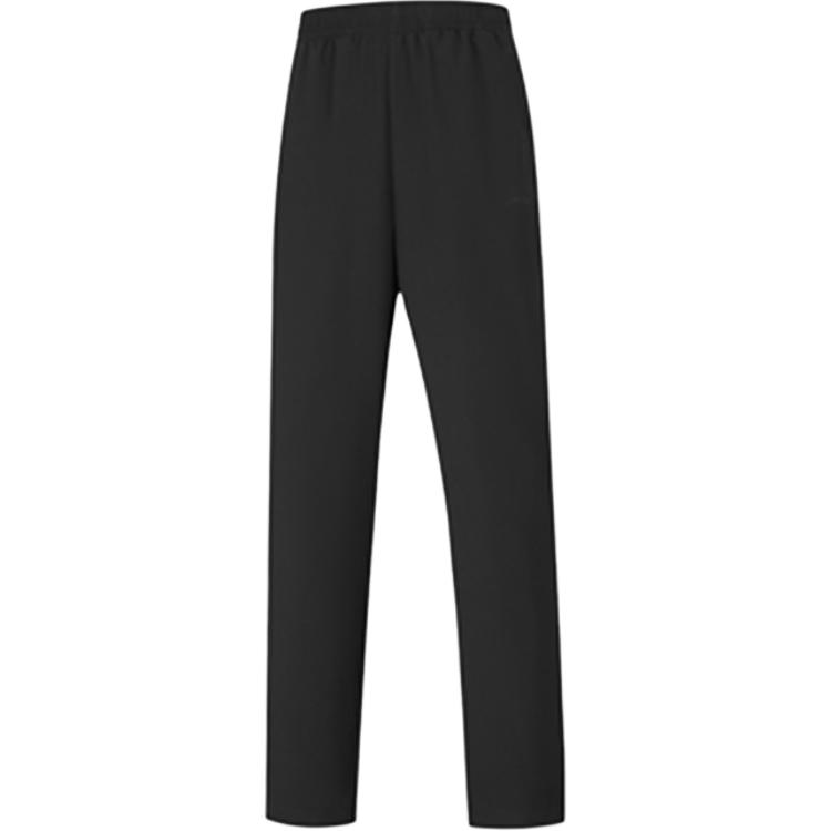 

Li-Ning Comfortable Simple Versatile Solid Color Straight Leg Mid Rise Breathable Knitted Sports Pants Women bottoms Black AYKV656-1 XS