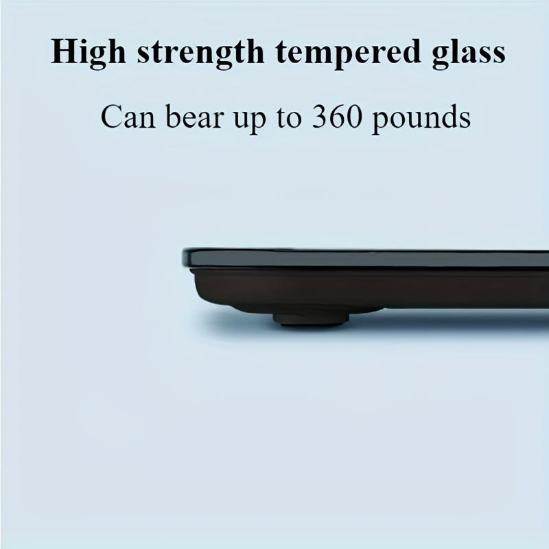 

high quality1pc High Definition Digital Scale, Max Capacity 396lbs, LED Display, Non-Rechargeable AAA Battery Powered, Plastic Material, Ultra Wide чёрный