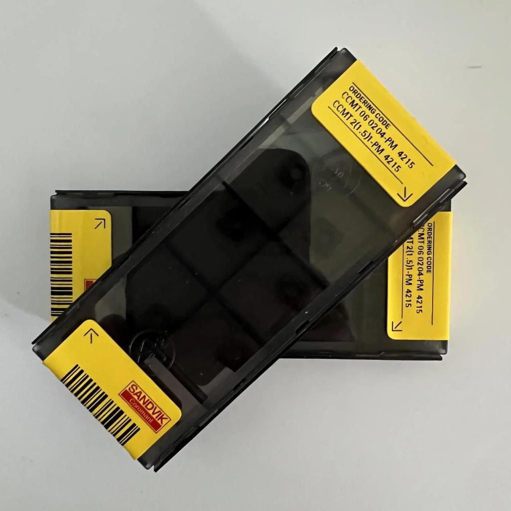 Original Sandvik / CCMT060204-PM 4215 Carbide CNC Blade 10 PCS
