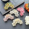Pattern Stylish Geometric Acetate Hair Claw Clip In Luxury Colors For Women Fashionable