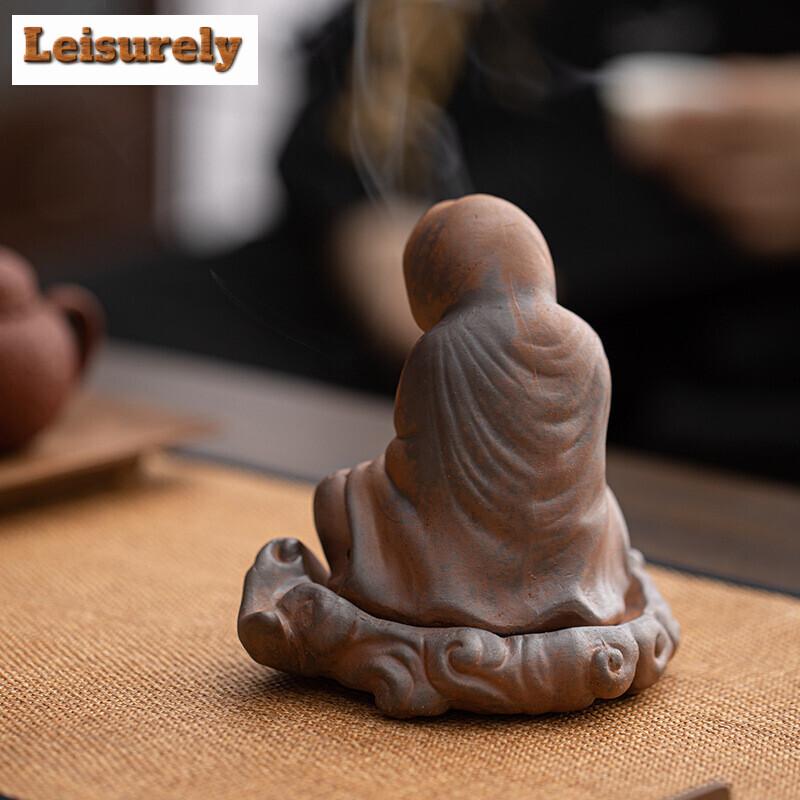 Zen Enlightenment Incense Stove Raw Mine Coarse Incense Burner Phaseless Buddha Aromatherapy Seat Holder Indoor Room Ornaments