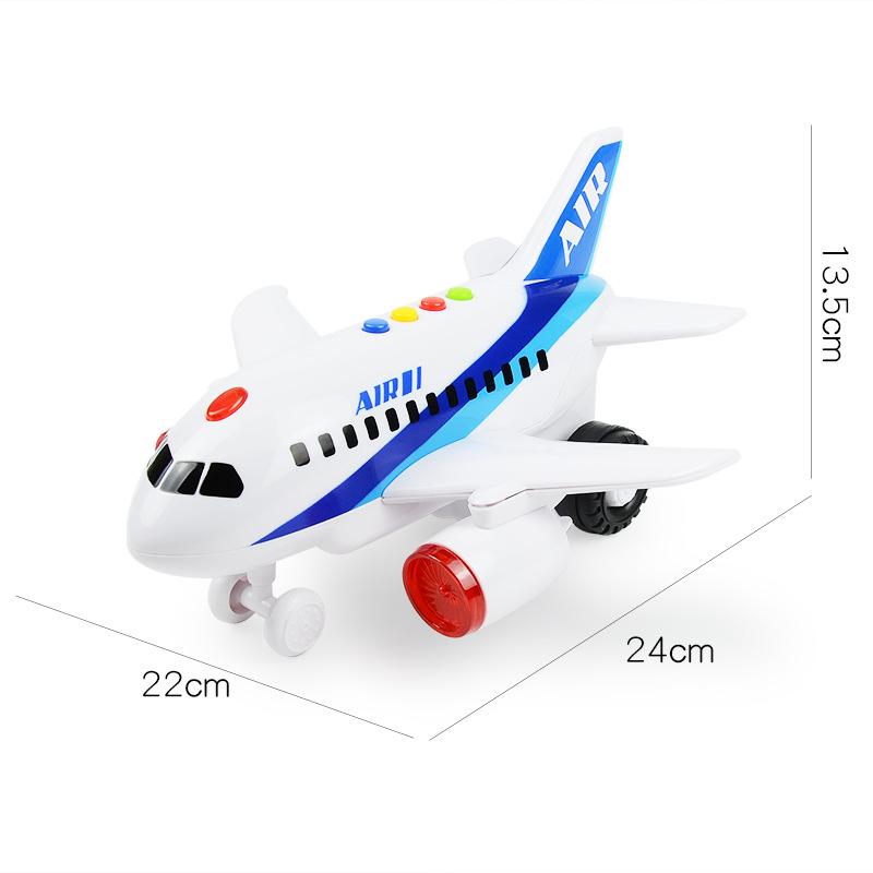 Sound, Light, Music, Inertial Aircraft, Storytelling Simulation Airliner, Airbus Model Children'S Toys