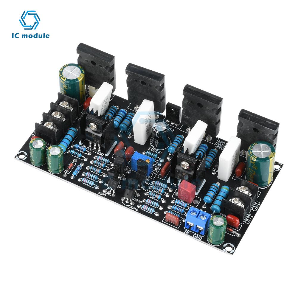 DC 20V-90V Mono 200W Power Amplifier Board 1943+5200 Power Mono Tube Finished Amplifier Board