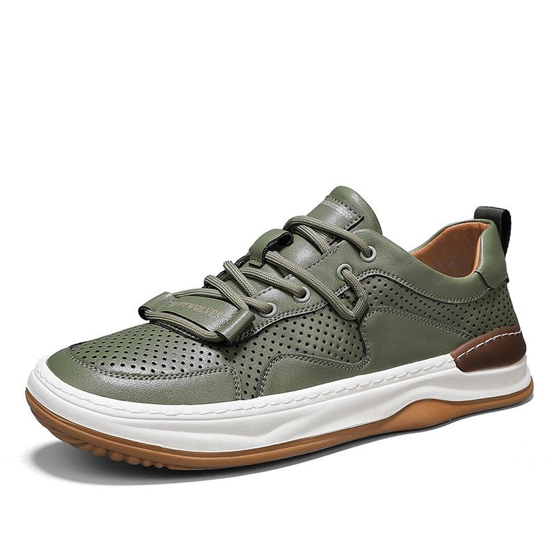 

Кроссовки мужские весенне-летние новые полые дышащие низкие повседневные модные туфли мужские износостойкие низкие спортивные туфли на толстой подошве 44