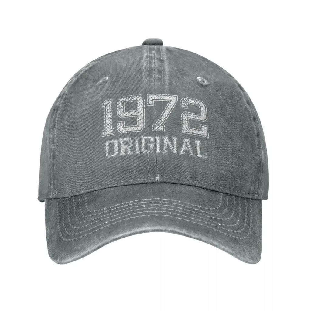 Made In 1972 Original Vintage Unisex Style Baseball Cap Dad Father 50 Years Old Distressed Cotton Caps Hat Vintage Snapback Hat