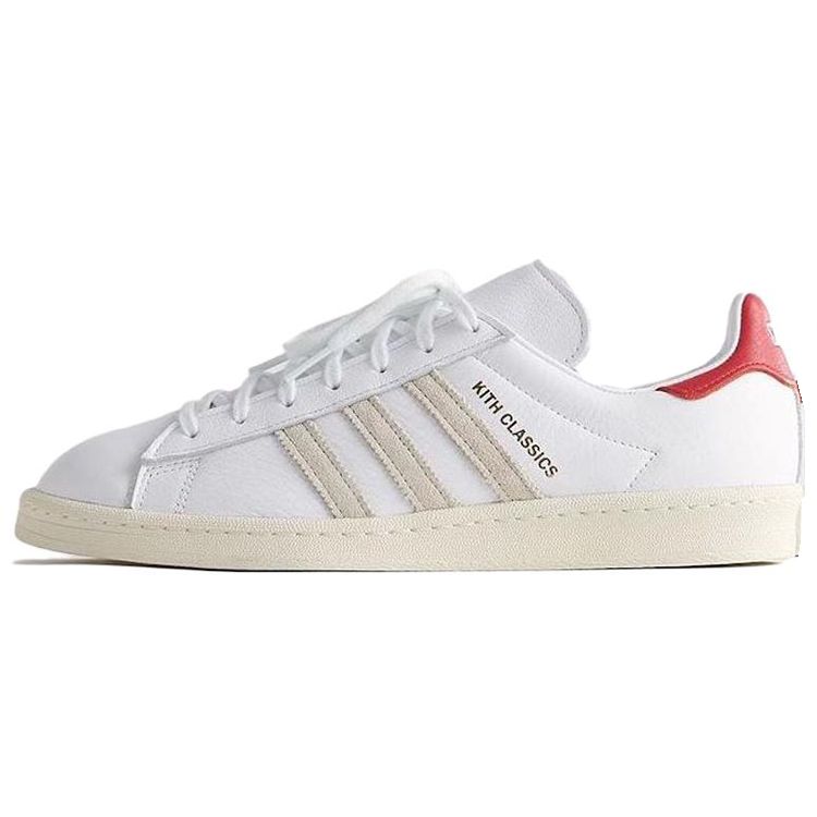 Kith x adidas Campus 80s Classics Program - White Red Unisex Sneakers GY2542 44⅔