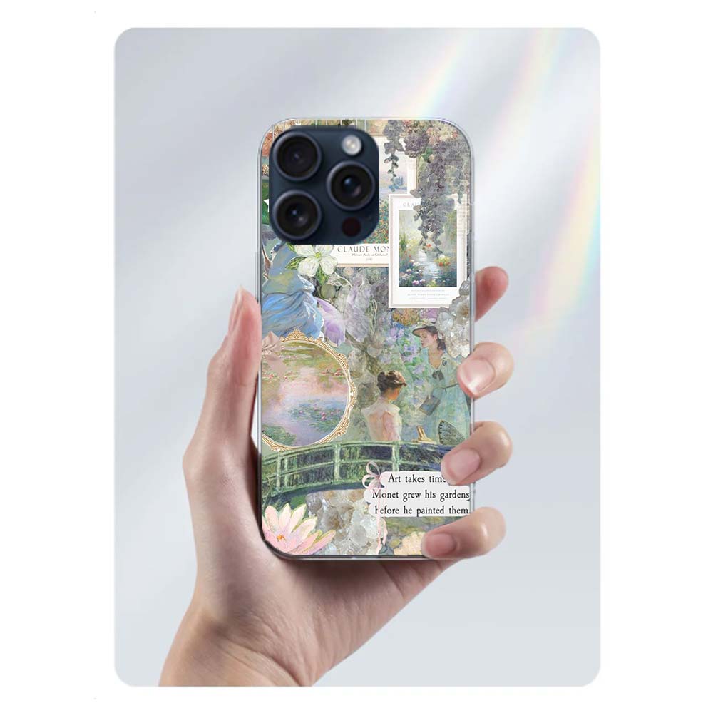 Claude Monet Art Clear Phone Case For Iphone 17 Air 16 Pro Max 15 Pro 14 Plus 17E 16E 11 13 12 Mini Cover Cases Fundas Cell TPU
