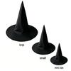 Black Oxford Cloth Halloween Witch Hat - Wizard Costume Accessory Inspired by Harry Potter Magic