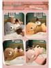 Large Cute Rabbit Hugging Plush Toy for Girl's Bed - Sleeping Pillow & Sweater Doll