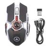 Wireless Mouse USB Receiver Ergonomic Adjustable RGB Backlit Ultra Quiet Office Mouse for Home