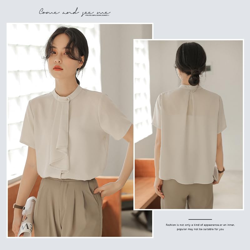 Bowtie Short Scarf Cut and Suit Everyday Large M [SPRING SEAON] Blouse, Sleeve, Tie, Women's, Ribbon, Neat, Sewn, Top, Office, Business, Formal,