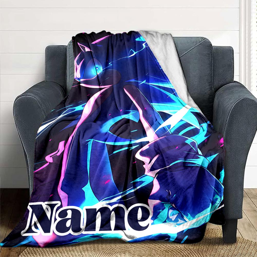 Custom Name "Shark Power: Tralalero Triala" blanket for Couch & Bed, Plush Cozy Fuzzy Blanket Super Soft & Warm Blankets for Fall and Winter. 0908123