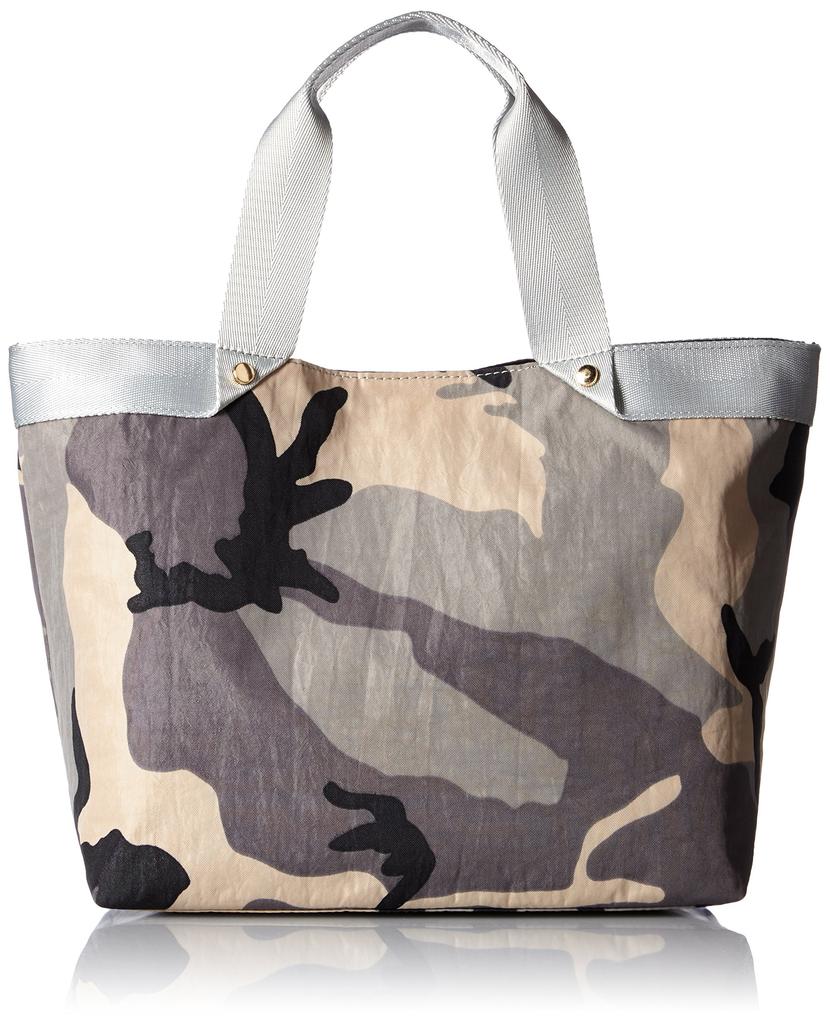 Tape Handle Camouflage Pattern Plain Tote Bag A4 Size for Commuting to Work or School Web Exclusive 1613111084 [Cuko]