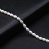 1String, Luxury Natural Freshwater Pearls, 3-4mm, White Rice-Shaped Pearl Beads for Jewelry Making DIY Crafts, Wedding Gift for Women, 36cm