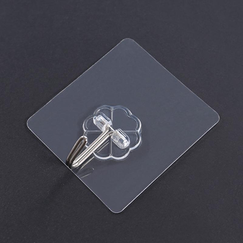 Adhesive Transparent Hook, Kitchen Adhesive Hook, Seamless Wall, Bathroom Wall Hanging, Nail-free Hook, No Need To Drill Holes