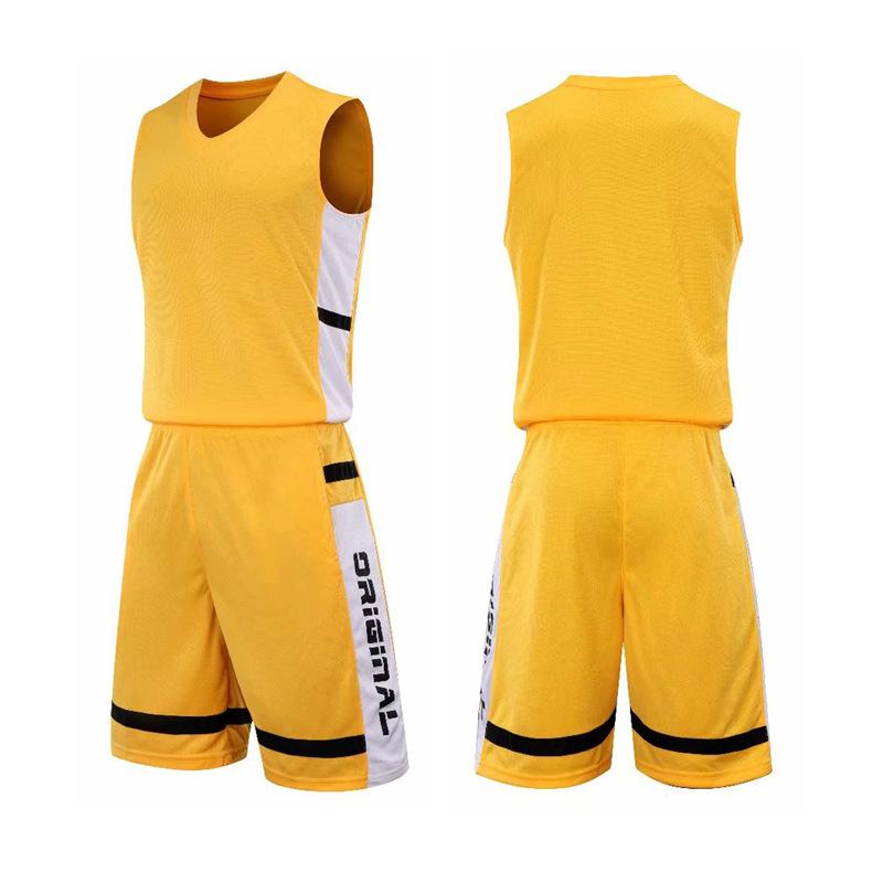Quick-drying basketball jersey set Student personalized jersey Adult children's game training sports vest DIY printing number