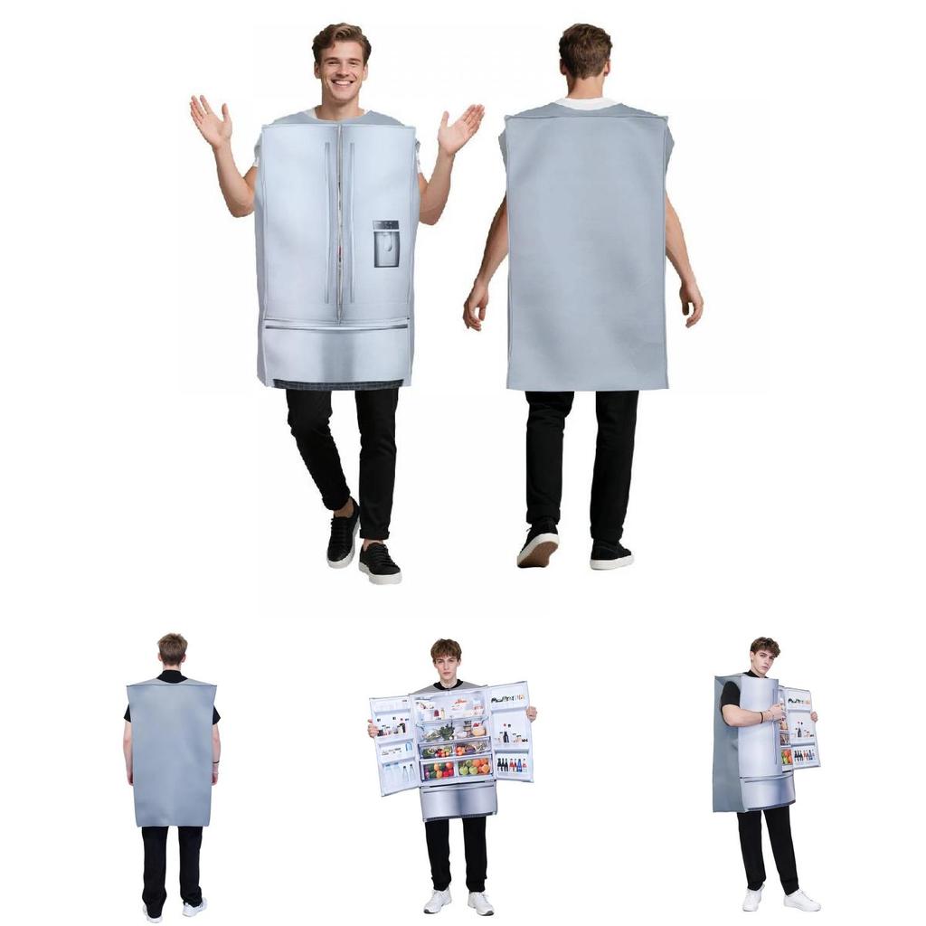 Disfraz de Halloween Refrigerador Traje de Cosplay Para Adultos Fiesta y Bar Creadores Divertidos