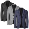 Men Business Social Suit Slim Fit Jacket Black / Navy / Grey Fashion Simple Homme Wedding Prom Party Dress Blazers Coats