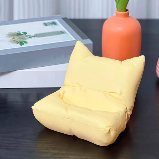 Sofa Shaped Phone Holder with Charging Port Adjustable Angle Couch Bracket Innovative Couch Armchair Phone Mount for Home Office Travel