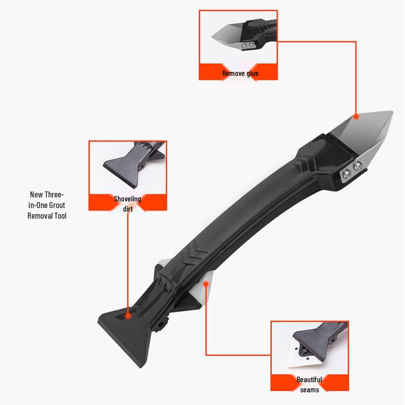 Multi-Function Caulking and Glue Removal Scraper