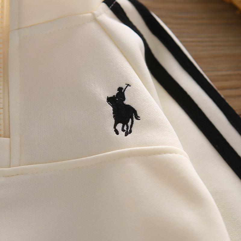 2025 Spring Unisex Kids' Trendy Hoodie & Sweatshirt Set - Cool Korean Casual Sports Style