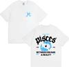 2025 Summer James Arthur Mens Pisces World Tour Tshirt Mens Hip Hop Retro Cotton Short Sleeve Loose Casual Street Wear Y2K