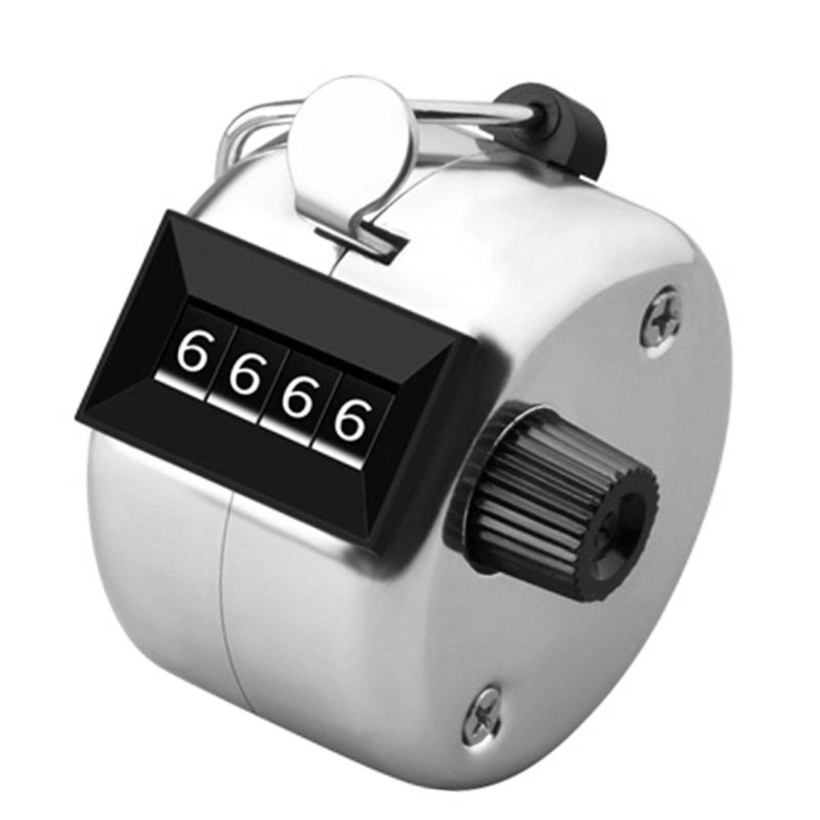 

Hand Tally Counter Calculation Range 0000‑9999 4 Digit Mechanical Manual Hand Counter Clicker Metal Regular Model