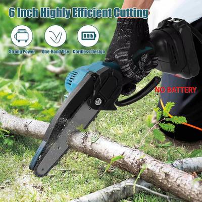 6 İnç Kablosuz Mini Zincirli Testere 18V El Tipi Elektrikli Ağaç Budama Testeresi Şarj Edilebilir Bahçe Aleti Budama ve Peyzaj Düzenleme İçin