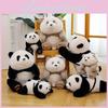Panda Plush Toy Soft Pp Cotton Stuffed Animal Gift For Kids And Home Decor