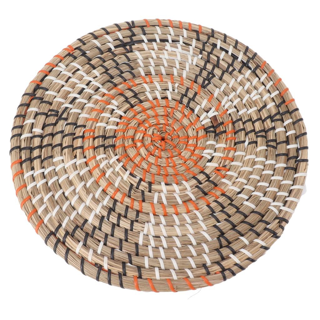 Grass Woven Placemats Nordic Innovative Round Placemats for Dining Table Home Decor Wall Decor