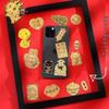 Pure Gold "Princess Luck" Phone Sticker – Wealth & Treasure Gold Leaf Design for Prosperity & Fortune