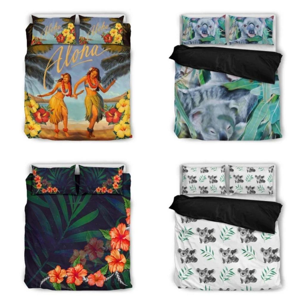 Bettwäsche-Set Hawaii Poly Schildkröte Bettwäsche Schlafzimmerdeko