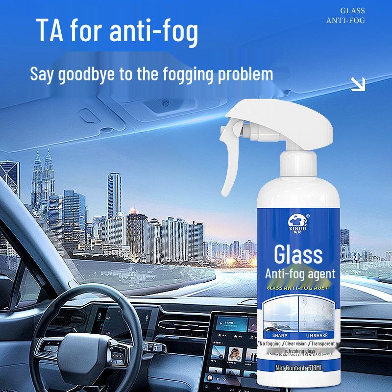 Anti-Fog Spray for Car Glass, Eyeglasses, Goggles, and Helmet Visors