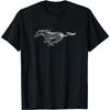 T-Shirt Ford Mustang Logo Pony Moderno Taglia Piccola