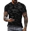 Summer Retro Men's T-shirt Trend Street Personality Tough Guy Sports Short Sleeved O-neck Wide Shirt