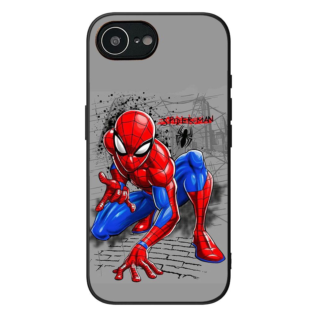 Spiderman Spider Marvel Man Phone Cover for Apple iPhone 17 16 Plus 13 12 Pro Max Mini X XR ProMax 16E 15+ 16Plus Air Case