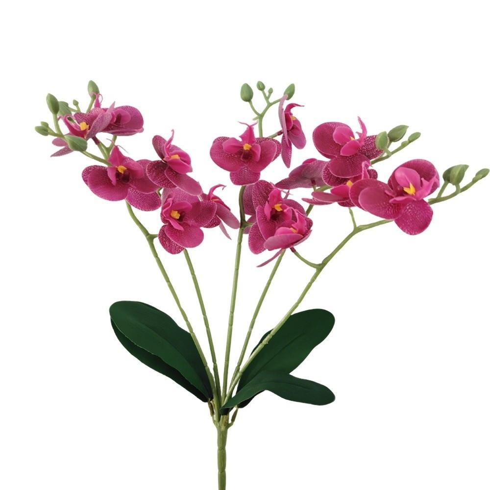 15 Heads Artificial Phalaenopsis Bouquet Photography Props Wedding Fake Flower  Wedding Decoration