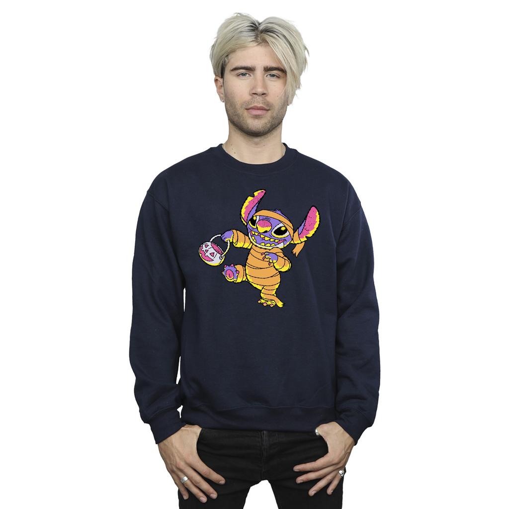 Lilo & Stitch Herren-Sweatshirt „Süßes oder Saures“.