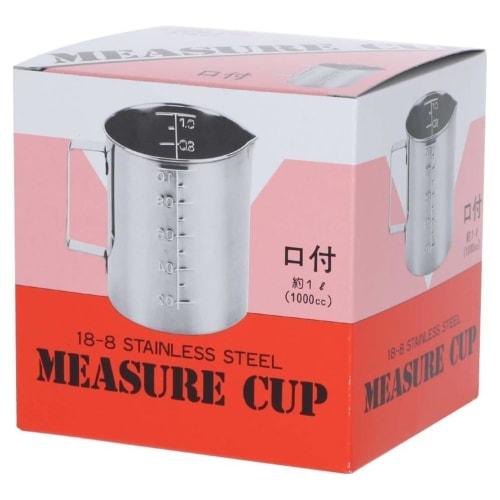 Made in Japan Takagi Stainless Steel Measuring Cup, Boxed, 1000cc