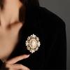 Court Rhinestones Flower Brooch Pin For Lady Casual Clothing Accessory And Gift Valentines Mom Mother Mother's Day Gift