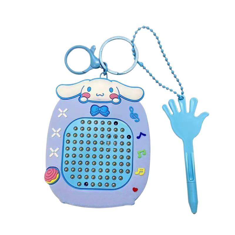 Magnetic Steel Ball Drawing Board Keychain - Cute Backpack Pendant or Car Key Accessory Gift.