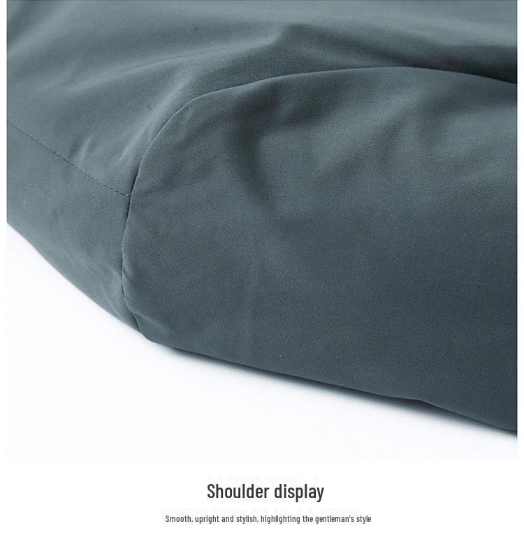 Men's High-End Business Casual Stand-Up Collar Windbreaker Jacket