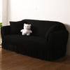 Thick Elastic Bubble Gauze Sofa Cover with Lace Full Wrap Slip Proof for Chaise Lounge Sectional Sofa