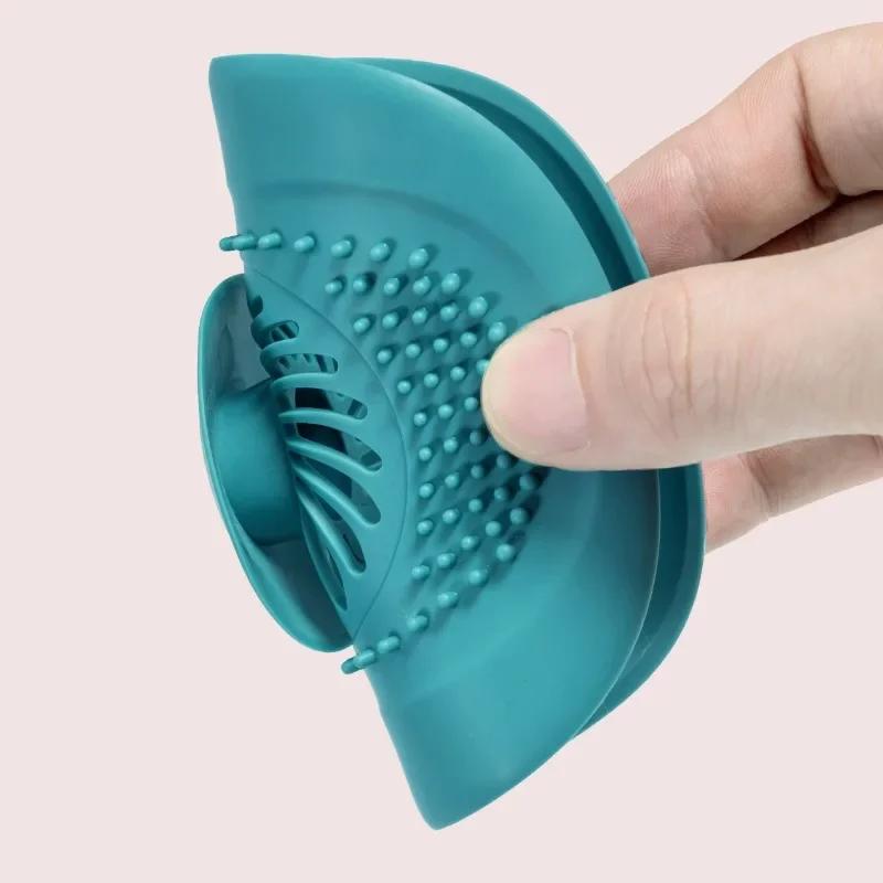 Silicone Bathroom Drain Hair Catcher Irregular Pattern Bath Stopper Plug Sink Strainer Filter Kitchen Bathtub Accessories